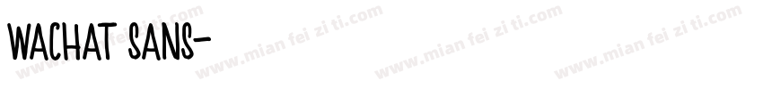 wachat sans字体转换